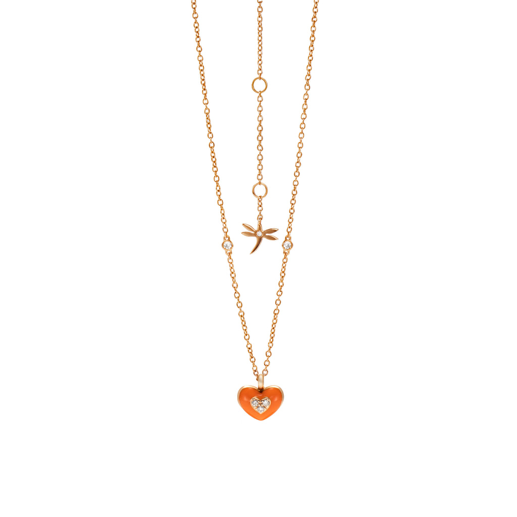 Bon Bon Pendant Orange Heart - CASATO I Juweliers Misakyan's